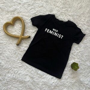 Wildfang Black Polo Short Sleeve Tee
